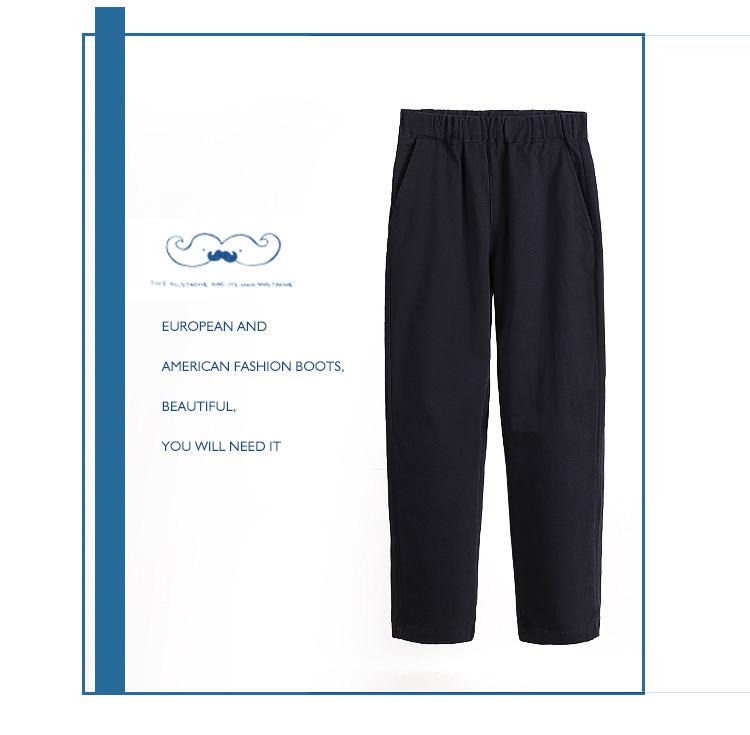 Children's Khaki and Navy School Uniform Pants – Pure Cotton, Performance, Loose Fit