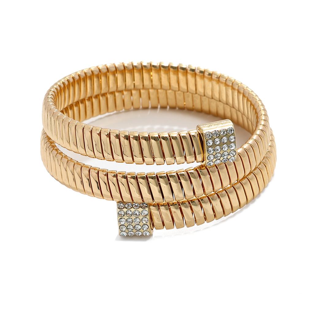 European and American diamond-encrusted multi-layer bracelet, high-end trendy cool personality exaggerated bracelet, bracelet jewelry