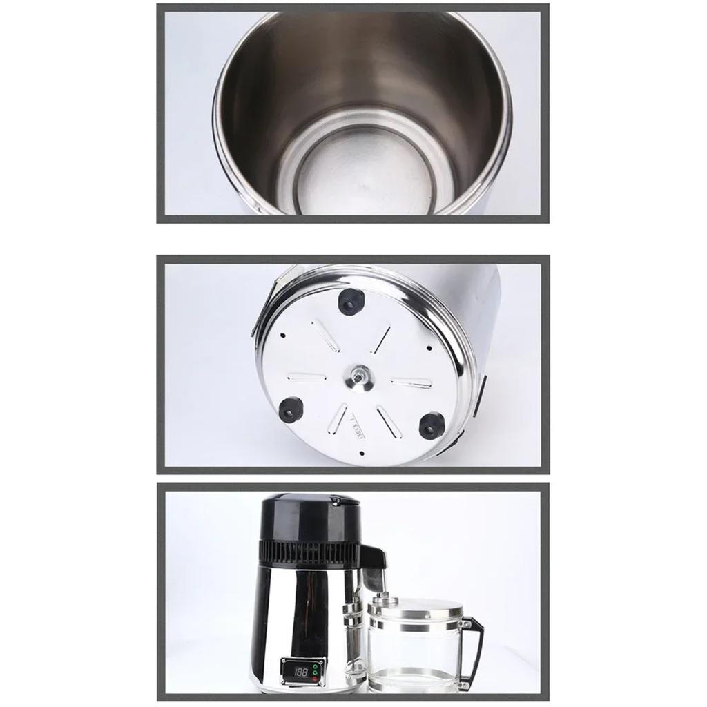 Fully Automatic Water Purifier,Household Stainless Steel Distilled Water Machine,4000ml  Laboratory Distilled Water Machine
