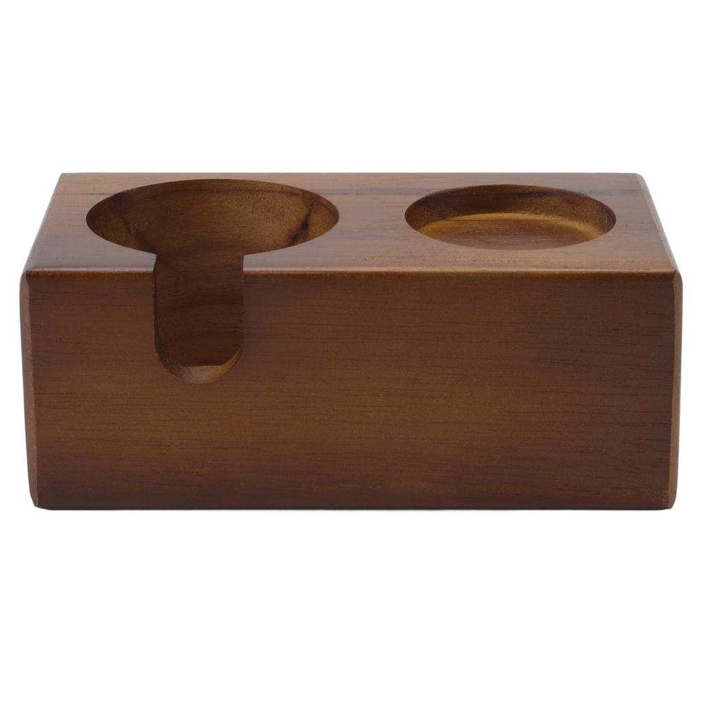Wooden Coffee Protafilter Stand Holder Coffee Tamper Holder Stand Tamping Station
