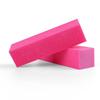 High-Density Elastic Sponge Tofu Nail Buffer Block, Mixed Colors, Four-Sided File Tool.