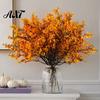 Artificial Flowers with Flexible Stems Fall for Indoor Outdoor Decor, Weatherproof Autumn Floral Arrangements Table Centerpieces Home Office