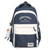 College Style Color Matching Letter Large Capacity Student Schoolbag New Thickened Trendy Cool Backpack