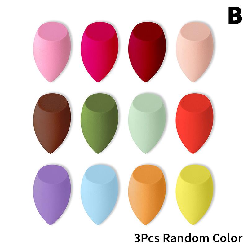 3Pcs Cosmetic Sponge Wet And Dry Smear-Proof Makeup Sponge Puff Beauty Tool Super Soft Professional Makeup Tool For Women Girls