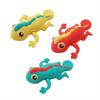 Youngsters's Bathroom Water Toys Spring Chain Animal Snorkeling Shark Yellow Duck Doll Without Electricity