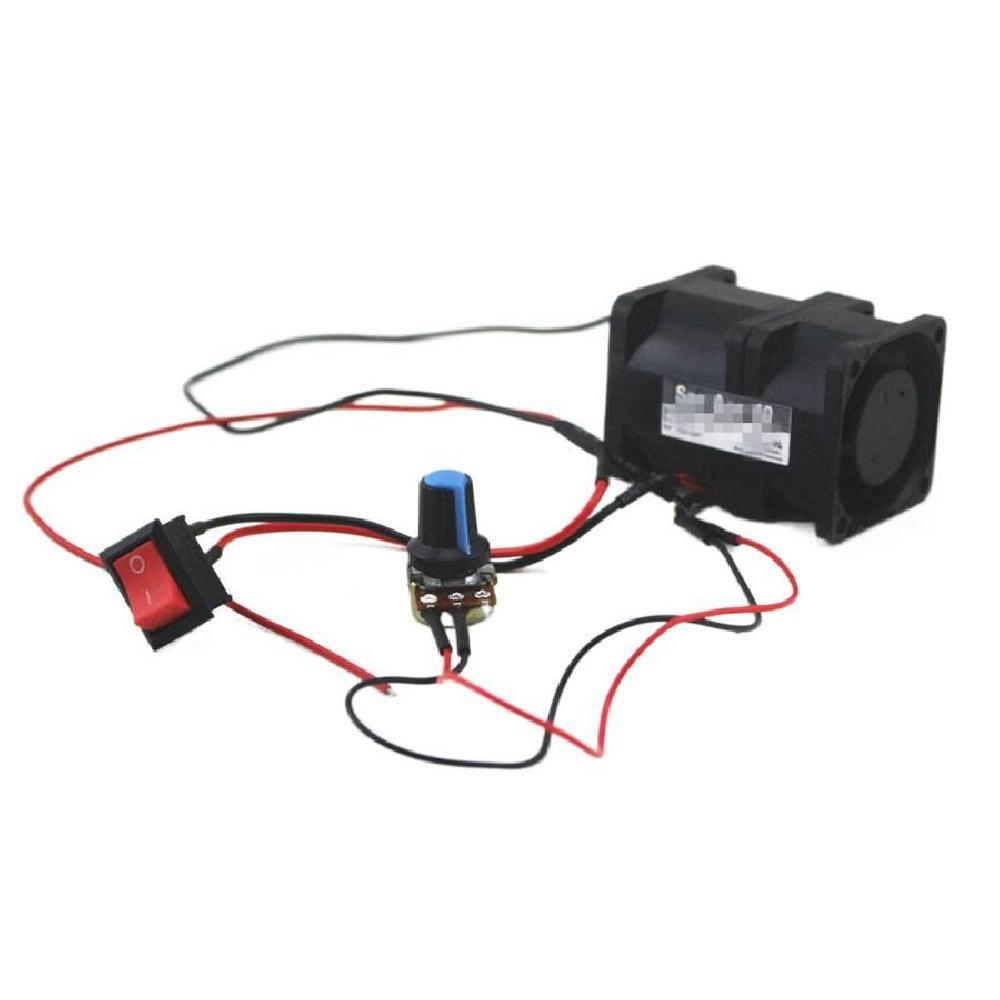 Universal Diy Electric Turbine Supercharger Boost Intake Fan Car Turbo  Ace40 14A Dc12V With Switch Potentiometer Covers