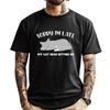 Entschuldigung, dass ich zu spät bin. Meine Katze saß auf Katze Herrenbekleidung 2025 Herren T-Shirt
