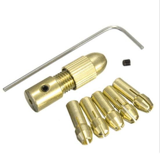 8pcs 0.5-3mm pequeño kit de herramienta mini mandril de pinza de broca eléctrica 8pcs 0.5-3mm pequeño kit de herramienta mini mandril de pinza de broca eléctrica