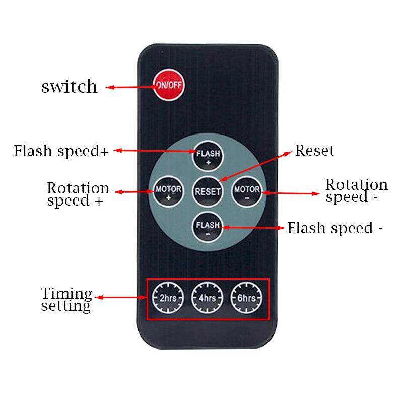 Snowflake Led Projector Light with Remote Control Outdoor Lawn Garden Christmas Stage Decoration Projection Pattern Blizzard Lamp