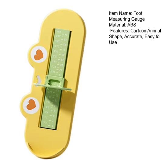 Kids Foot Measuring Device Cartoon Frog Infant Boys Girls Foot Length Measurement Gauge Accurate Shoe Sizer Ruler Feet Measurer