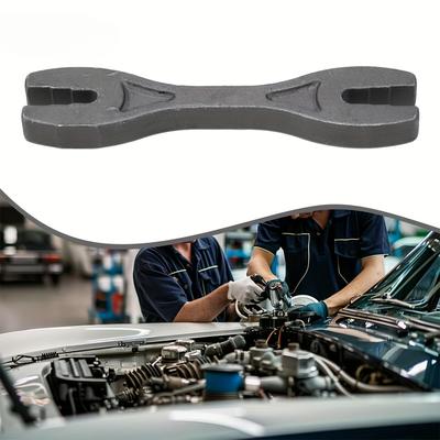 6-in-1 Motorcycle Spoke Wrench Heat-Treated Steel Double-Ended Design for Motocross, Dirt Bikes, Car Machinery Repair Professional Automotive Tool