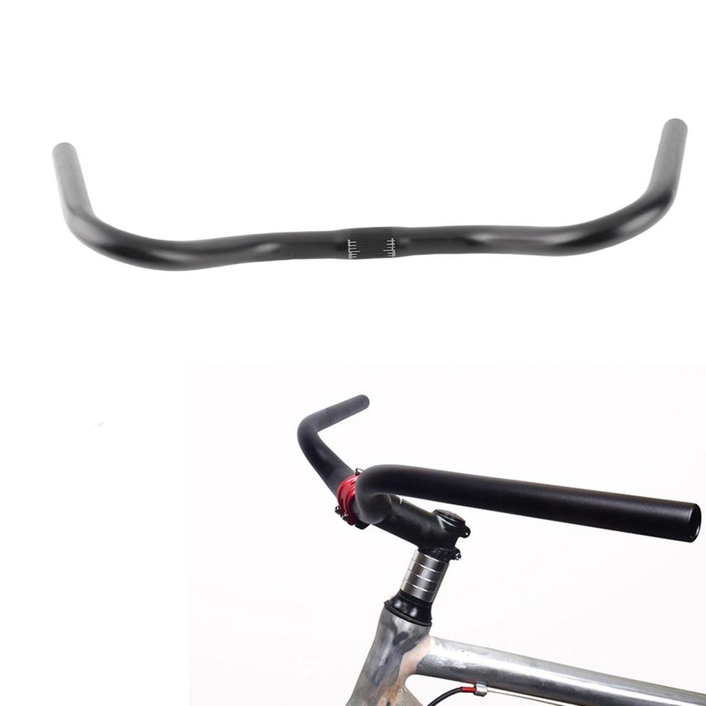 Vintage Classic Handles, Aluminum Alloy Bike Handlebar for Mountain Road Cycle, 54cm Length, 25.4mm Clamp Diameter