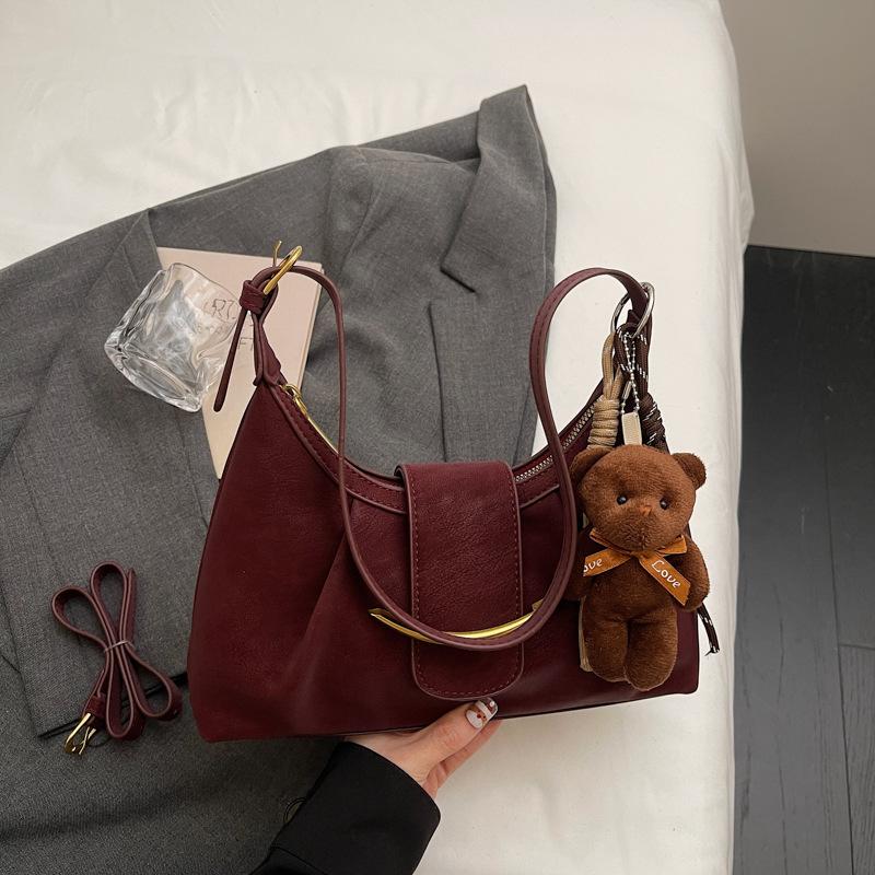 Winter New Fashion Simple High Value Niche Armpit Bag Casual Shoulder Bag Large Capacity Bag Women