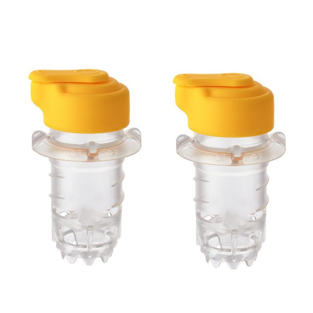 

2PCS Sealed Manual Lemon Squeezer Silicone Fresh-Keep Lid Citrus Juice Extractor Travel