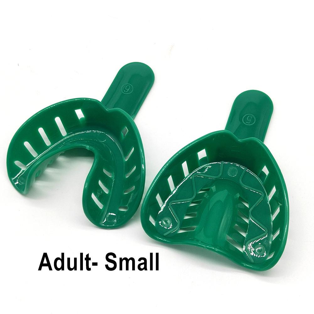 

12 шт./компл., стоматологические слепочные лотки, пластиковые стоматологические центральные материалы, держатель для зубов, инструменты для ухода за полостью рта для взрослых и детей 12 pcs Adult-Small