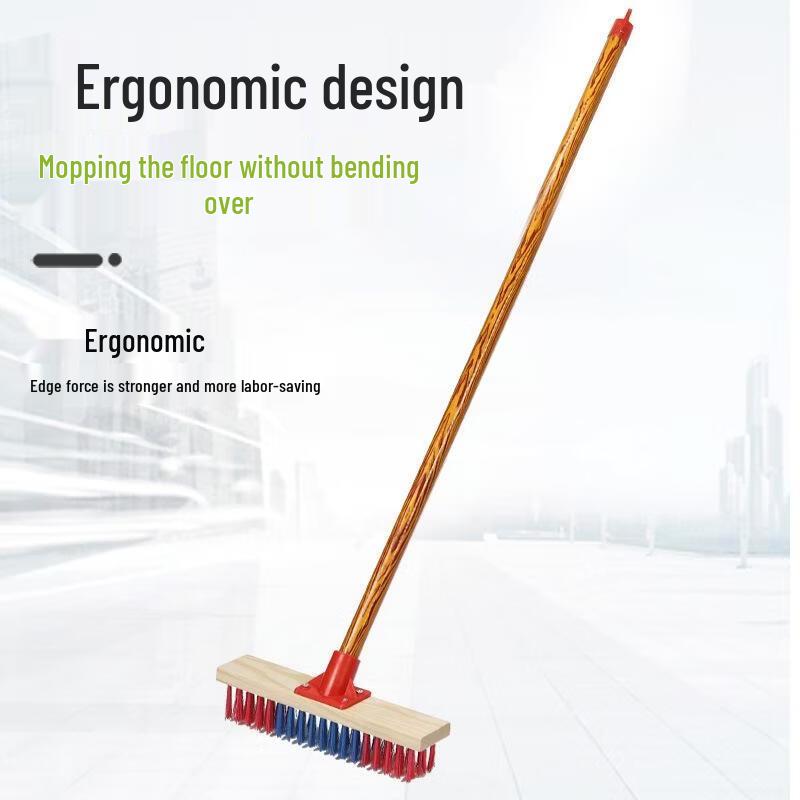 SEE KEAN Long-Handle Floor and Carpet Scrub Brush
