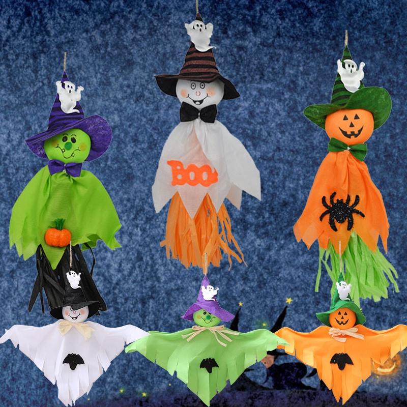 Colorful Halloween Pumpkin Hanging Decor Wall Ornaments For Party Props
