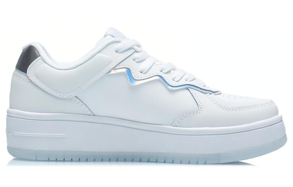 Li Ning Rising Phoenix Thermal Slip Resistant Thermal Slip Resistant Low Top Skateboard Shoes Women's White AGCR304-1
