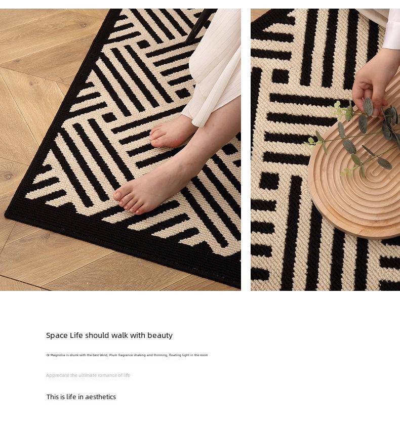 High-End Chinese Style Entrance Doormat: Dirt-Resistant Rug for Front Door, Living Room, Bedroom, or Hallway