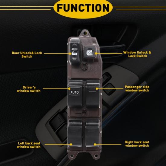 Electric Power Window Master Control Switch For 2002-2004 Toyota Camry LE SE EKK