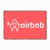 Vintage Airbnb Logo 1 Metallskilt Plakat Veggdekor Kino Stue Veggmaleri Morsomt Blikkskilt Kjøkken Soverom Kafé Bar Pub Stue