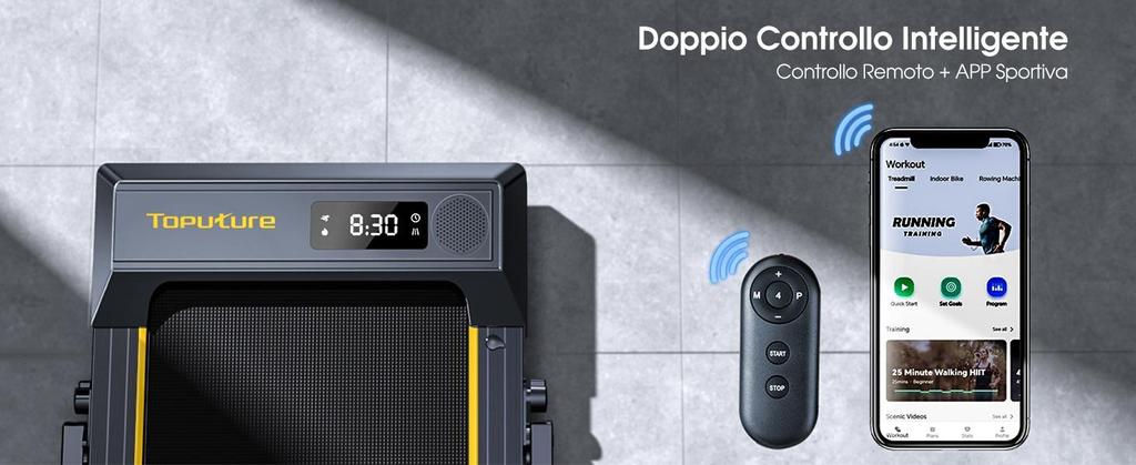 NEW Treadmill TP1 Folding Electric Rolling Mat 16 km/h, 12 Programs, Cardiometer APP and Remote Control, Walking and Running Machine for Indoor.