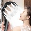 New Design Circle High Pressure Shower Head Bathroom Accessories Portable Bathroom Boosting Shower Head for Travel Water Saving