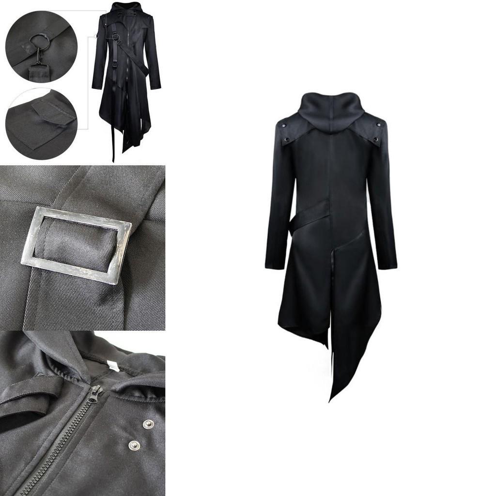 Elegant Gothic Swallow-tail Coat For Men Perfect Cosplay Costume Halloween Uniform