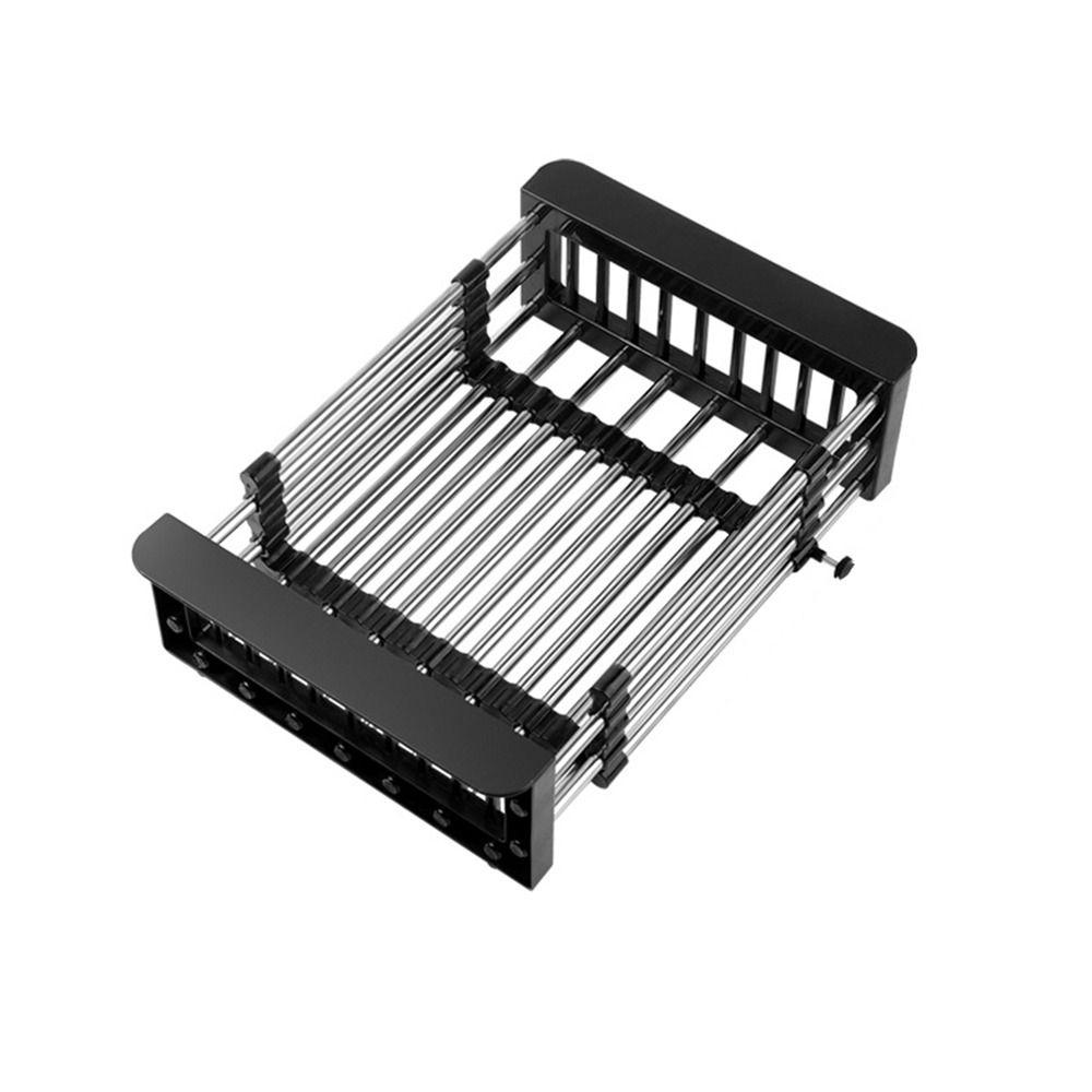 Multipurpose Dish Drying Rack Adjustable Sink Cleaning Basket Rectangular Dish Organizer  Fruits