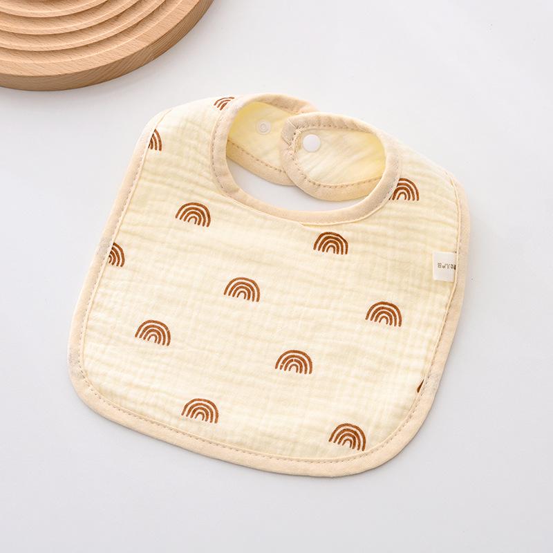 Weiches sechslagiges Baby-Lätzchen aus reiner Baumwolle - Mullwindel für Neugeborene