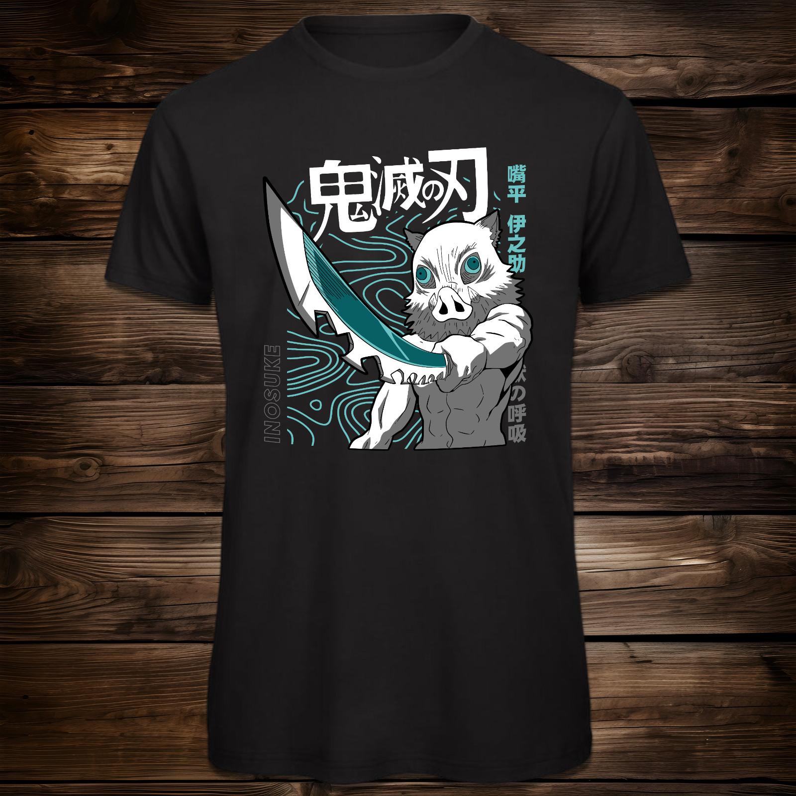 Demon Slayer - Inosuke Hashibira Anime Unisex T-Shirt Mens Womens Tees Top XL