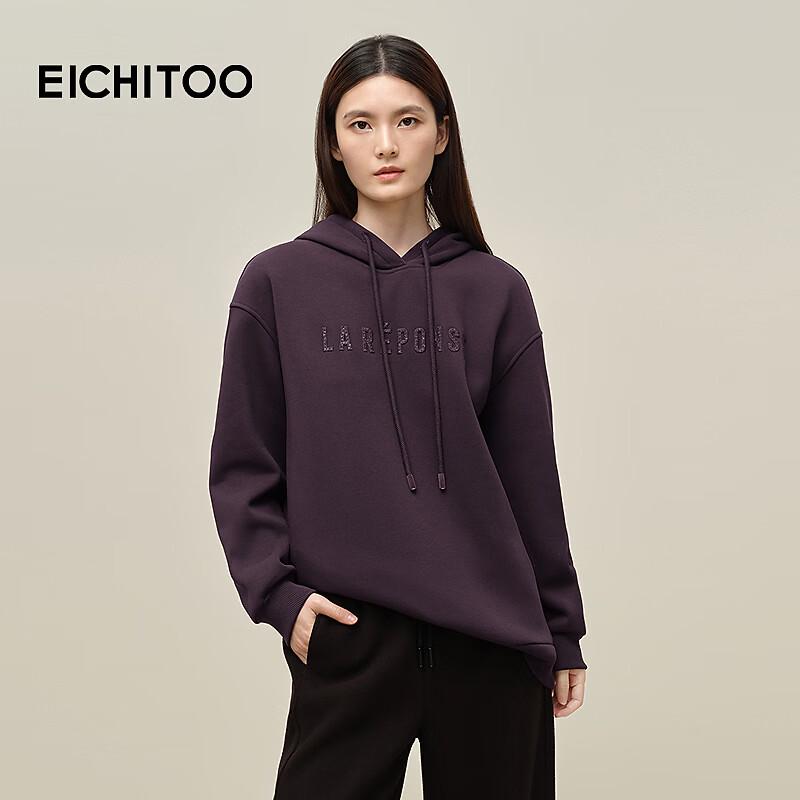 EICHITOO Women s Embroidered Hooded Sweatshirt M