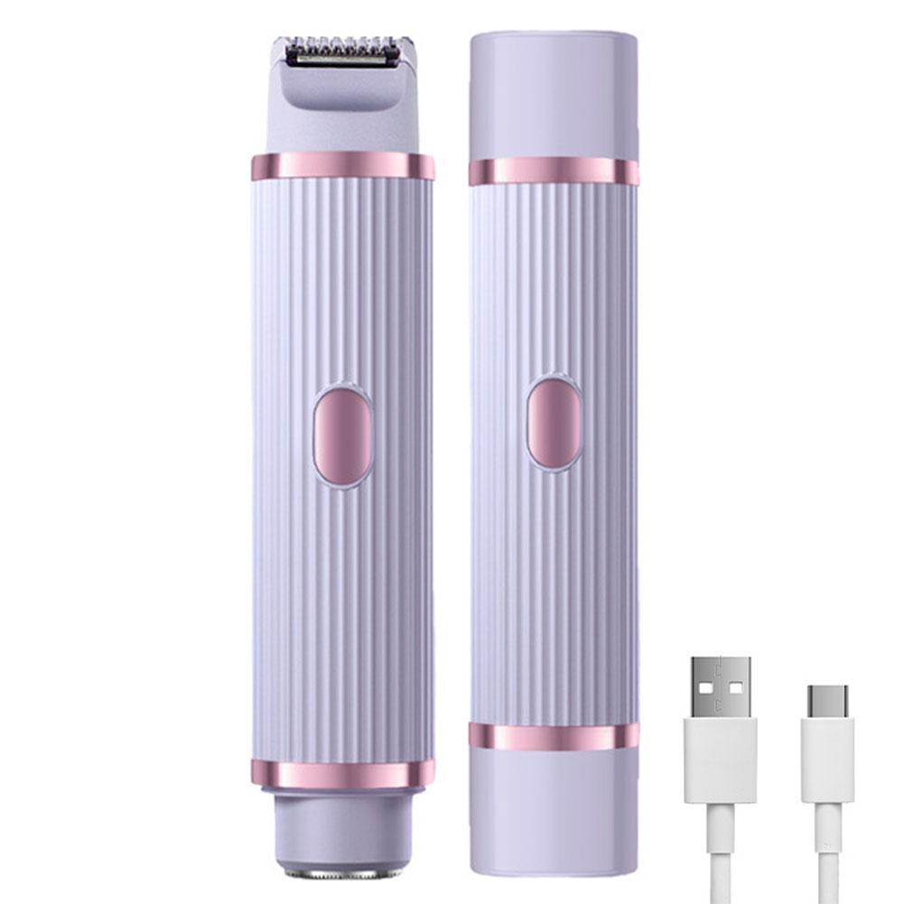 

Электробритва для женщин Женская бритва Триммер для бикини Эпилятор для тела для бикини Интимной зоны Ноги Подмышки Электрический эпилятор фиолетовый