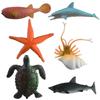 Children's Marine Animal Simulation Toys - 24-Piece Set for Early Learning and Cognitive Development
