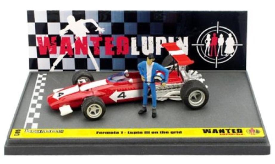 

Blum Ferrari 312B Lupin III Starting Line with Lupin Action Figure 1/43 WANTED (Finished Product)
