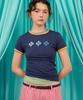 HERETIC Crescendo Ringer T-Shirt / Navy