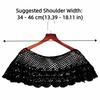 Sweet Hollow Out Lace Shawl Poncho Elegant Retro Fake Collar Exquisite French Style Lace Neckline Shoulder Decoration