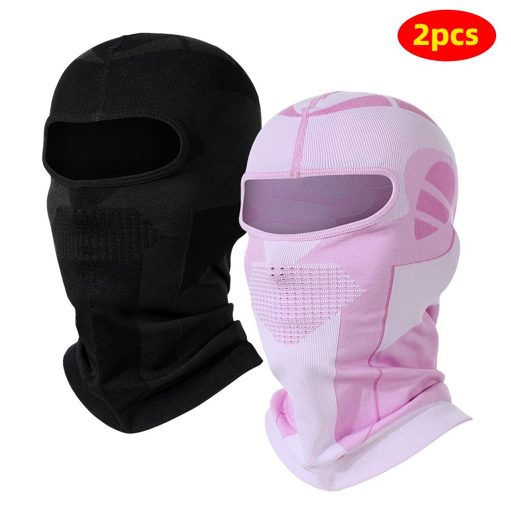 Winter Warme Sturmhaube Motorrad Vollgesichtsmaske Atmungsaktiv Ski Winddicht Helm-Innenfutter Sport Kapuzenmütze Radfahren Reiten Ski Kopfbedeckung