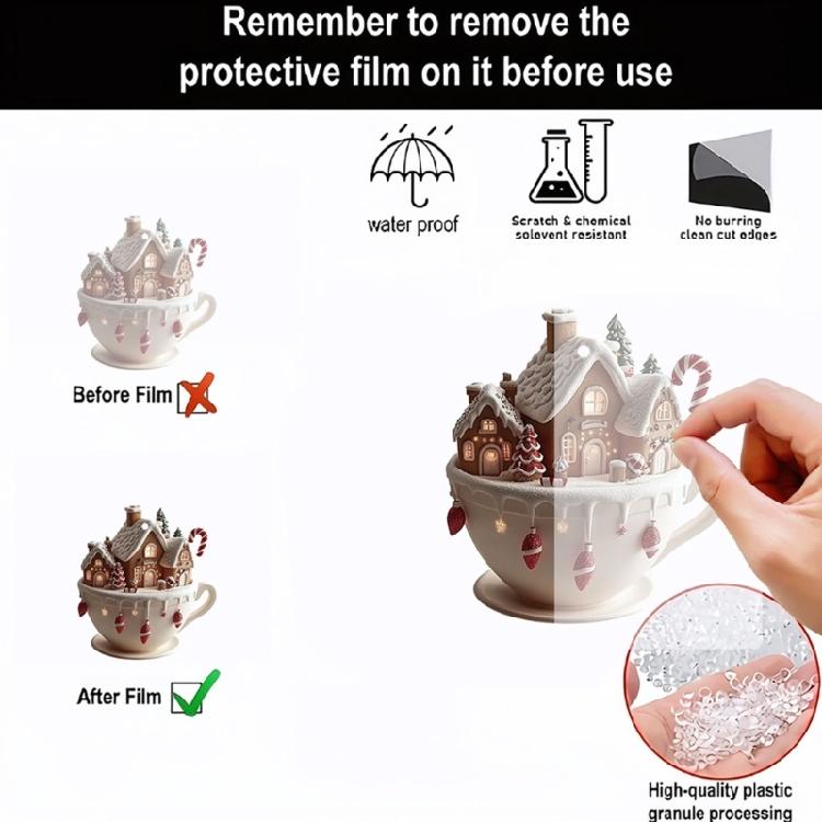 Cottage Warm Little Coffee Cup Acrylic Christmas Decoration Wall Hanger Accessories For Indoor Plant Home Styling