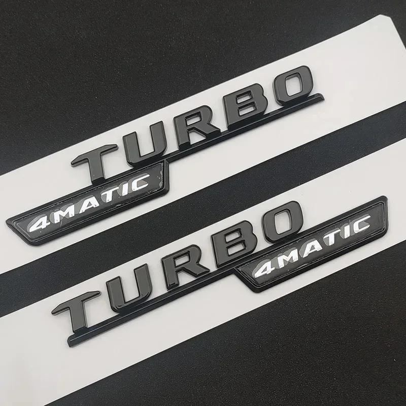 FUP1  ABS Chrome For Mercedes A 35 45 AMG W177 W176 A35 A45 A45S TURBO 4MATIC Car Trunk Letters Emblem Badge Logo Stickers Accessories