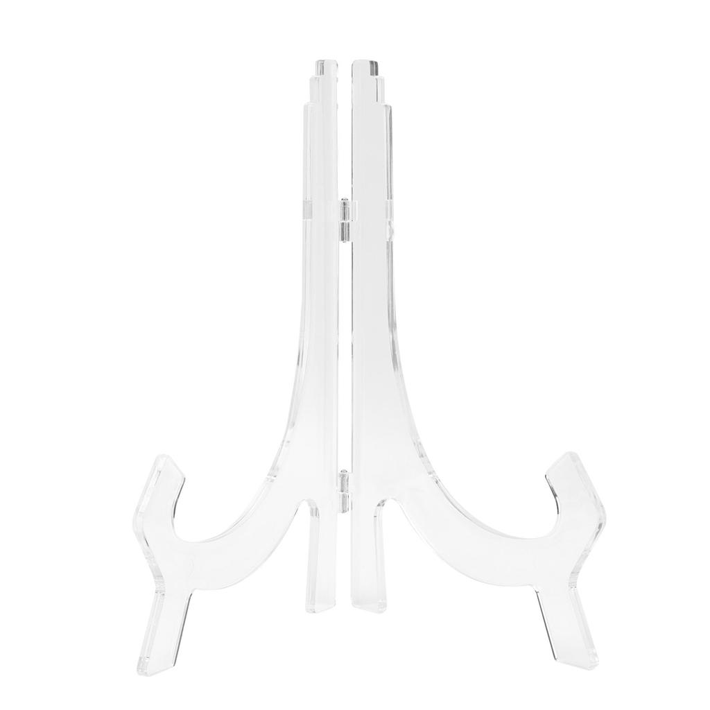 Round Clock Stands Acrylic Certificate Display Bracket Rack Home Ornament for Photo Album