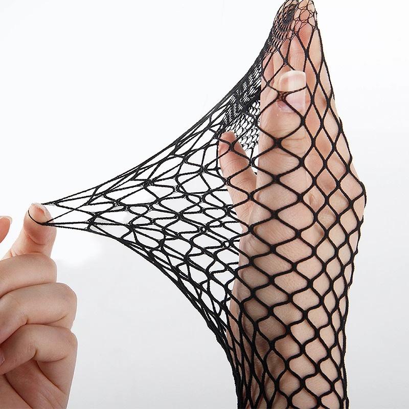 1/3 Pairs of Women Fishnet Stockings Super Stretchy High Waist Leggings Tights Black Net Pantyhose Large Medium Small Mesh Stockings