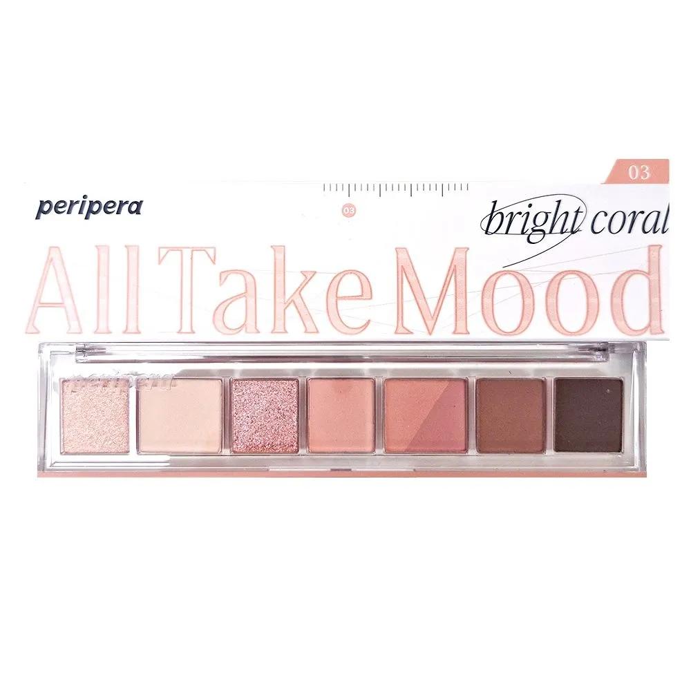 Палетка теней Peripera All Take Mood Palette 003 Bright Coral (Можно назвать это цветком)/clio