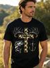 Unisexs Casual Short Sleeve Tshirt Comfortable Breathable Christian Faith Cross And Letter Print Summer Fashion Outdoor Top