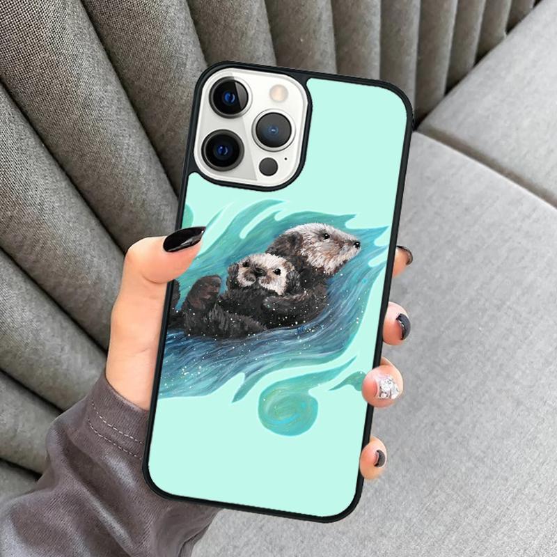 Polar Bears Otter Animal Phone Case For iPhone 17 Air 16 16e 15 13 14 Pro Max 11 12 Plus 2022 MAX Shell Cover Coque