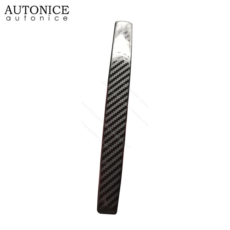 Carbon Fiber Color Steel Parking Handbrake Hand Brake Handle Trim Fit for Toyota Hilux Revo Rocco 2015 2016 2017 2018