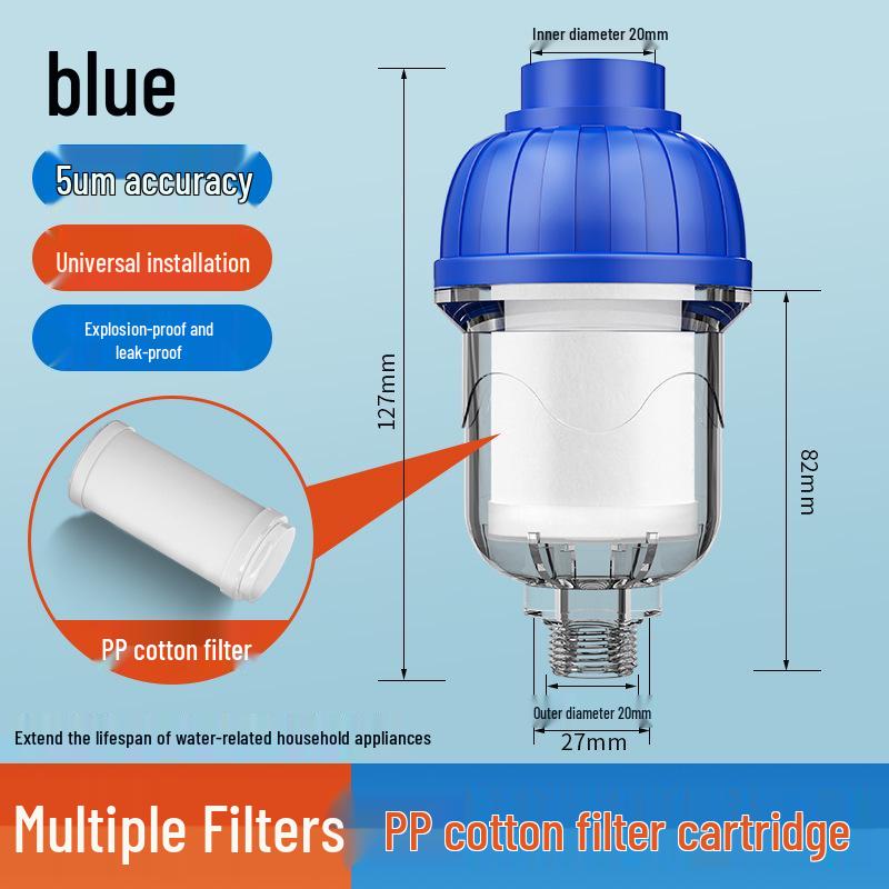 Stainless Steel Water Heater Filter with Scale Inhibitor for Washing Machines and Faucets