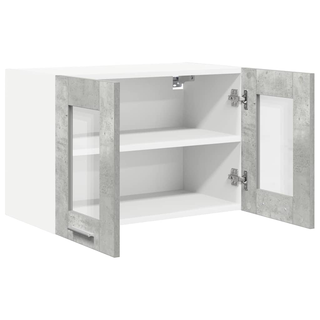 Hanging Cabinet 2 pcs Concrete Grey 60 x 31 x 40 cm Particleboard