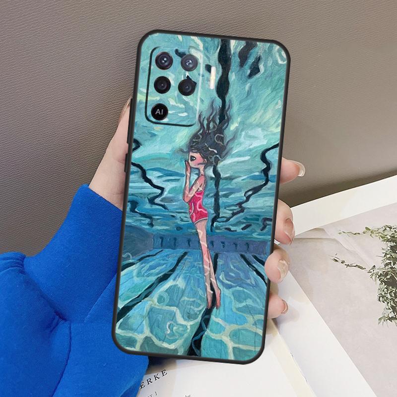 Aya Takano Case For Oppo A94 A74 A54 A80 A60 A40 A18 A38 A58 A78 A98 A96 A76 A16 A15 A17 A57 A77 A5 Pro