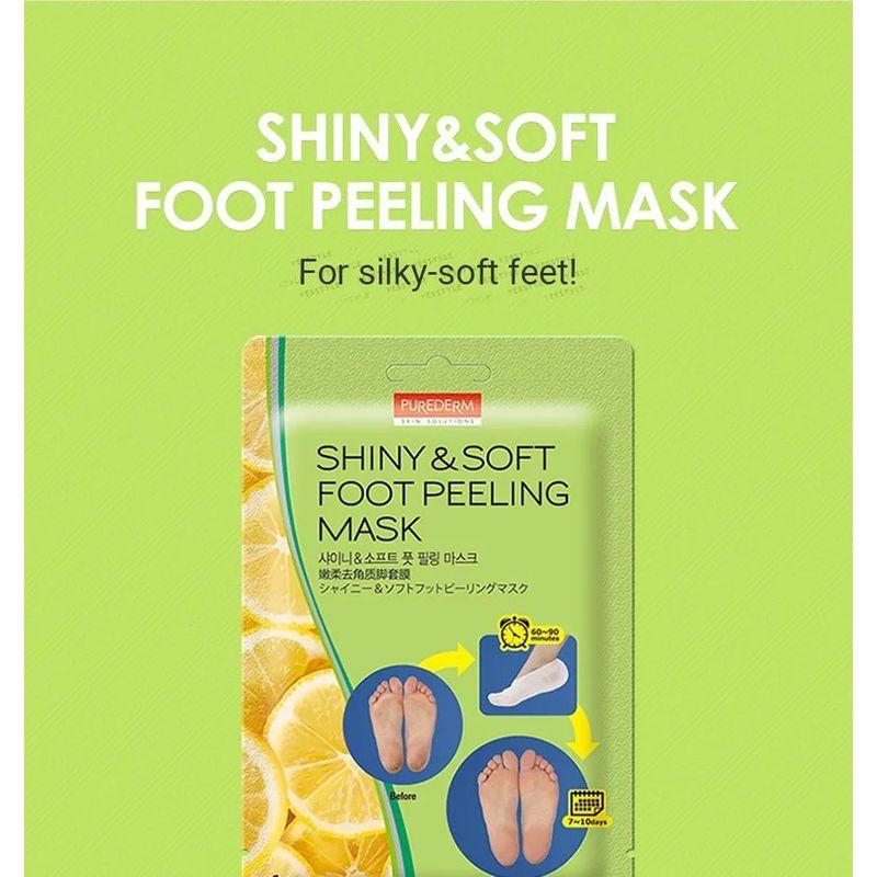 PUREDERM - Shiny & Soft Foot Peeling Mask (1 pair)